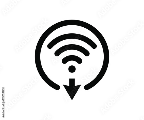 WiFi Download Wireless Internet Icon