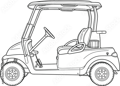 golf cart vector
