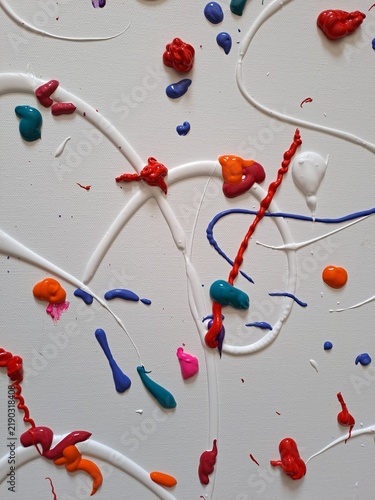 red and white beads