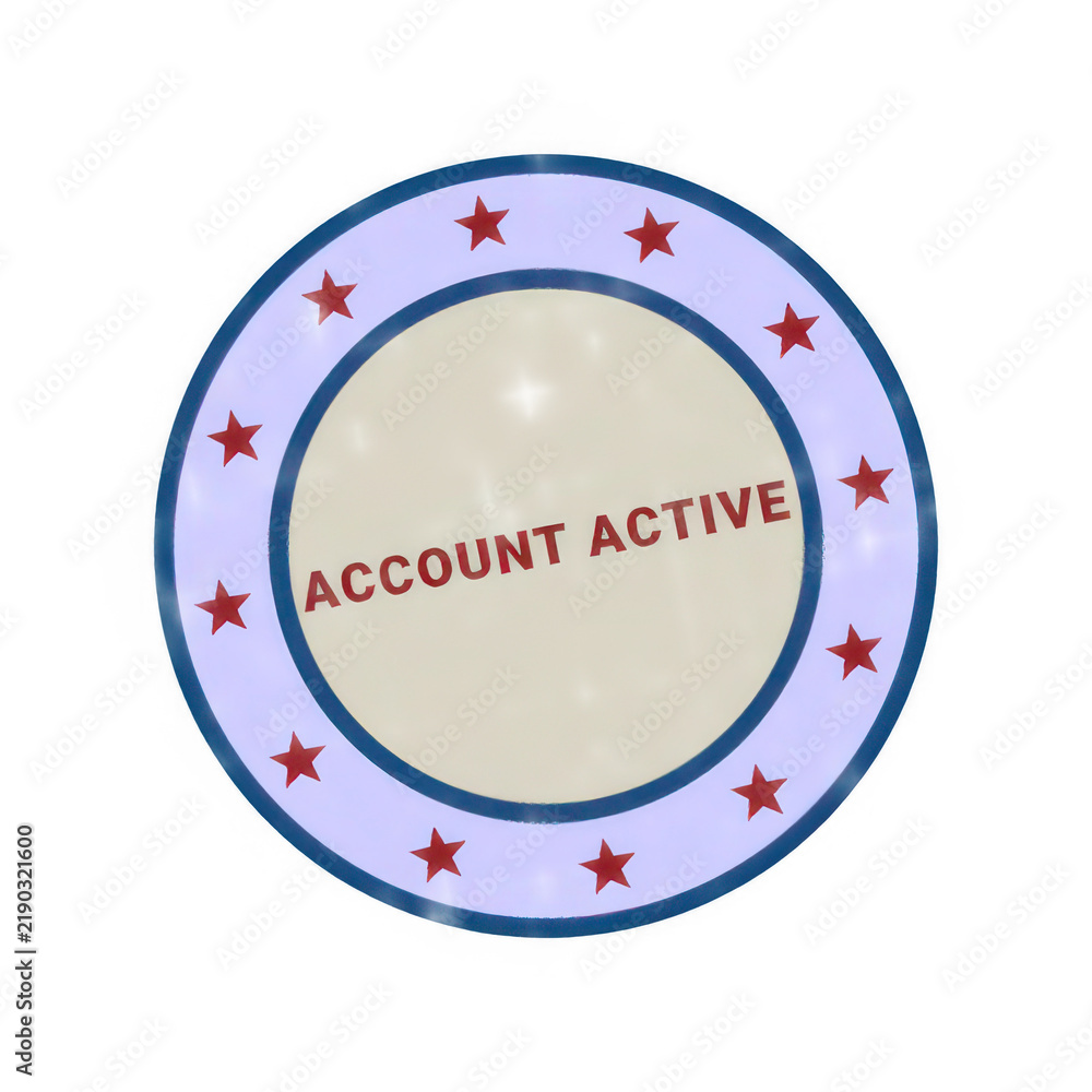 Fototapeta premium Colorful active account icon with checkmark and sparkles isolated on transparent background