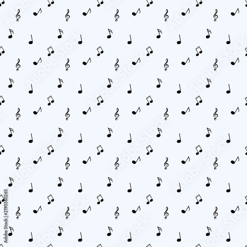 Simple Music Notes Repeat Background