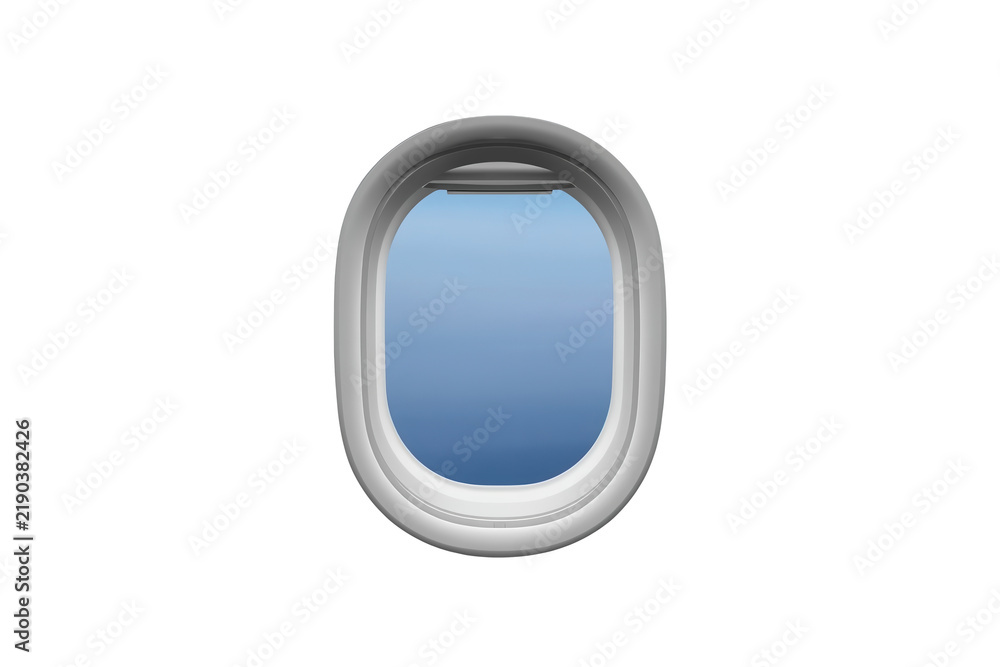 Obraz premium Oval passenger airplane window