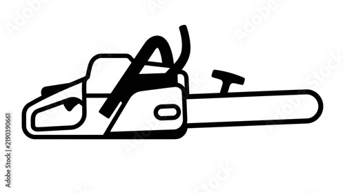 Chainsaw Icon - Vector Graphic Illustration
