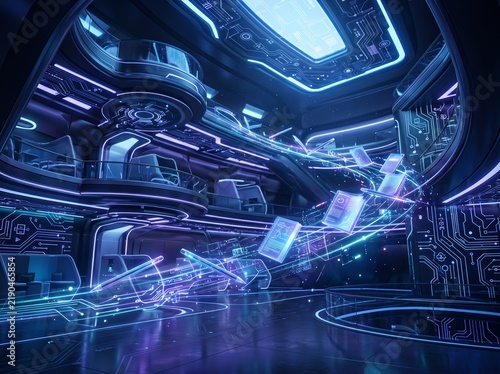 abstract technology background with circuit