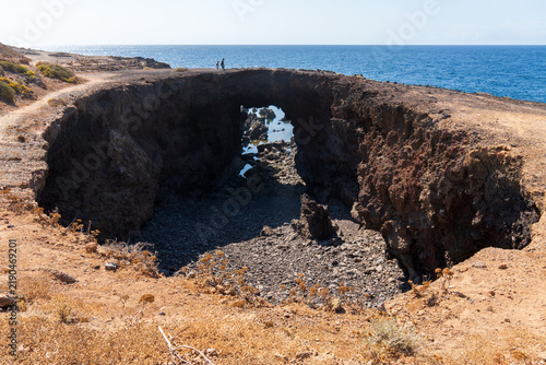 El Rayo Natural Volcanic Crater in Los Silos Tenerife Canary islands Spain