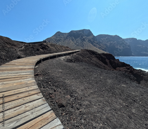 Punta de Teno North of Tenerife Canary islands Spain footpath to the lighthouse