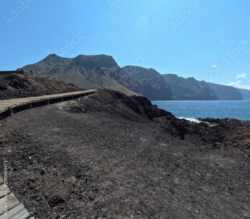 Punta de Teno North of Tenerife Canary islands Spain footpath to the lighthouse
