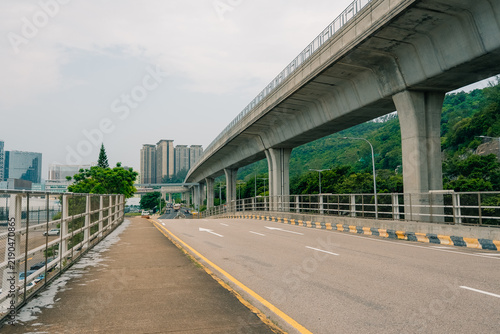 Quadro su tela Complex multi-level concrete road overpass and elevated highways in the urban landscape of Macau, China - 4 September 2026