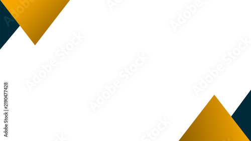 Triangle Background with Corner Accents. Triangle Background for Template Business Presentation. Elegant Gold Triangle Background with Dark Navy Corner Accents.