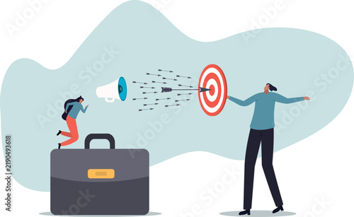 Communicate or advertising to target audience,about a man and his life.life and employment of people.flat design.