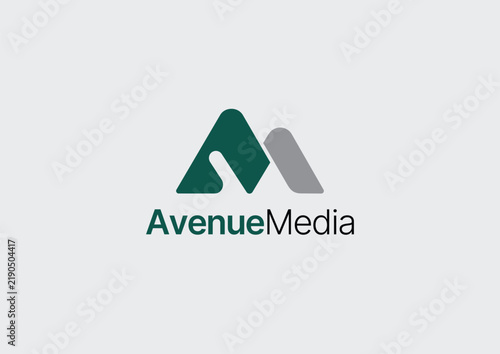 Modern Letter AM or MA Monogram Logo Design for Media, Agency, and Corporate Brand
