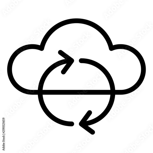 backup glyph icon vector illustration isolated on white background