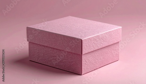 Dusty pink cardboard gift box with textured paper finish for luxury products, jewelry, cosmetics, and handmade gifts