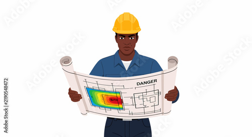 Картината върху платно African American Male Mapping Bi-Weekly Debt Snowball