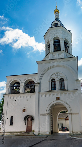 Принти на полотні St. Alexander Nevsky church and bell tower, city Vladimir, Russia