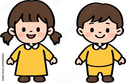 유치원생 남자아이 여자아이