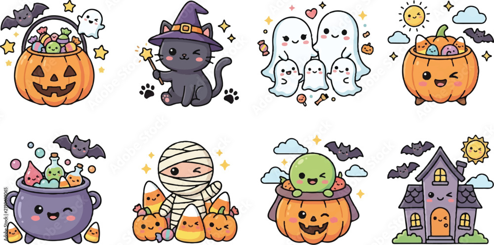 Fototapeta premium halloween party elements.eps