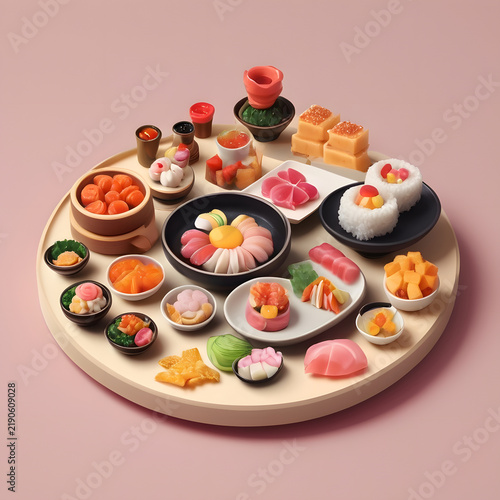 Obraz w ramie sushi mini version