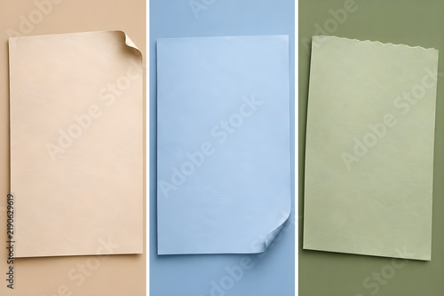 blank paper sheets