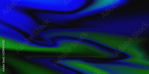 Принти на полотні Abstract Blue and Green Liquid Swirl Pattern with Dark Fluid Waves