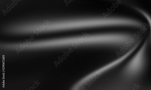 black satin fabric folds with soft luxury texture