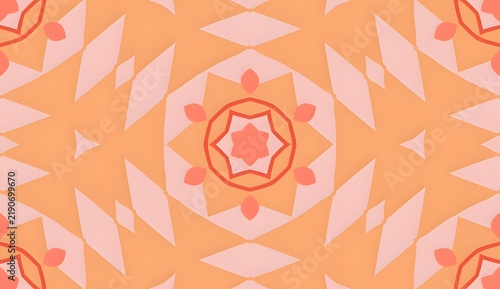 Quadro su tela Vibrant Geometric Shapes in an Elegant Pattern Design