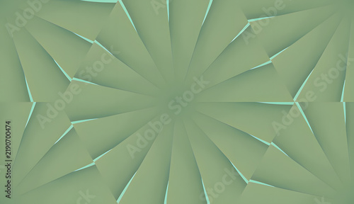 Cuadro en lienzo Dynamic Starburst Pattern in Green Hues.