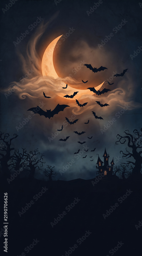 Fototapeta premium halloween night scene