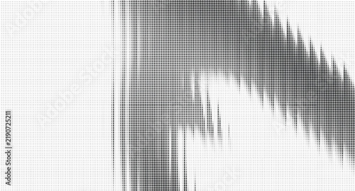 Abstract halftone pattern with black dots