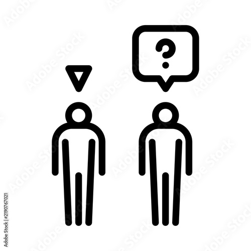 Canvas Print Quest game outline icon. Quest game line illustration.
