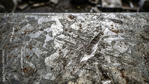 Obraz na płótnie Galvanized steel texture with scratches