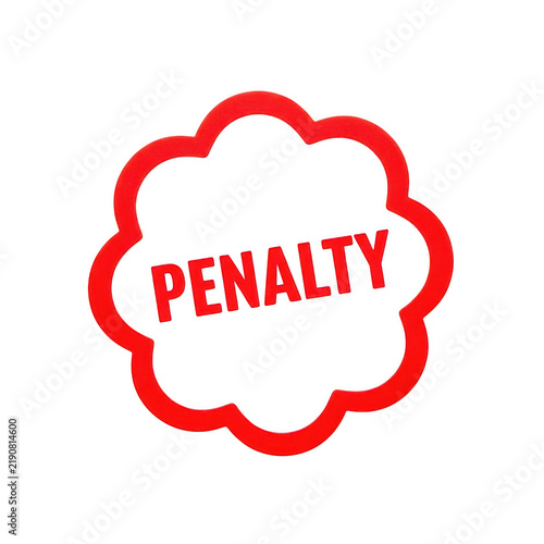 Red penalty stamp