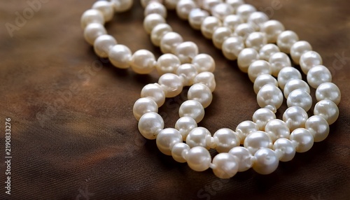 string of white pearls