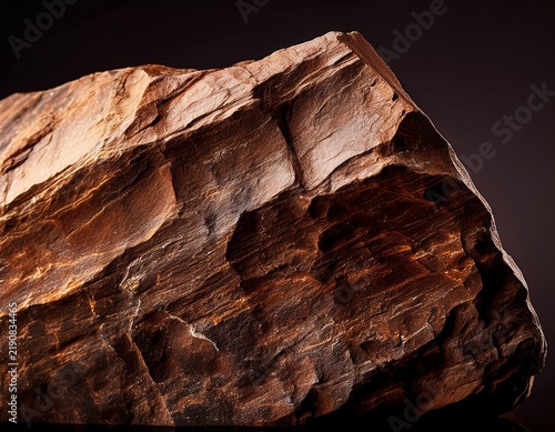 natural textured brown piece of rock