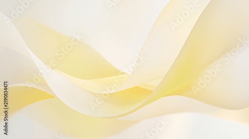 Soft Yellow Waves Flowing Abstract Elegant Background