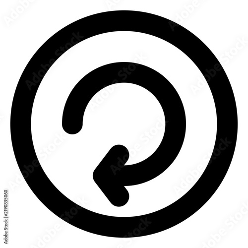 eturn and Refund Icon with Circular Arrow for E-Commerce and Customer Service