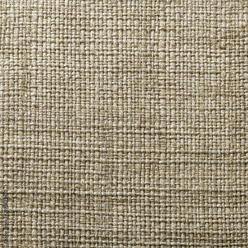 Coarse Linen Fabric Weave in Cool Grey Green With Visible Slubs and Threads