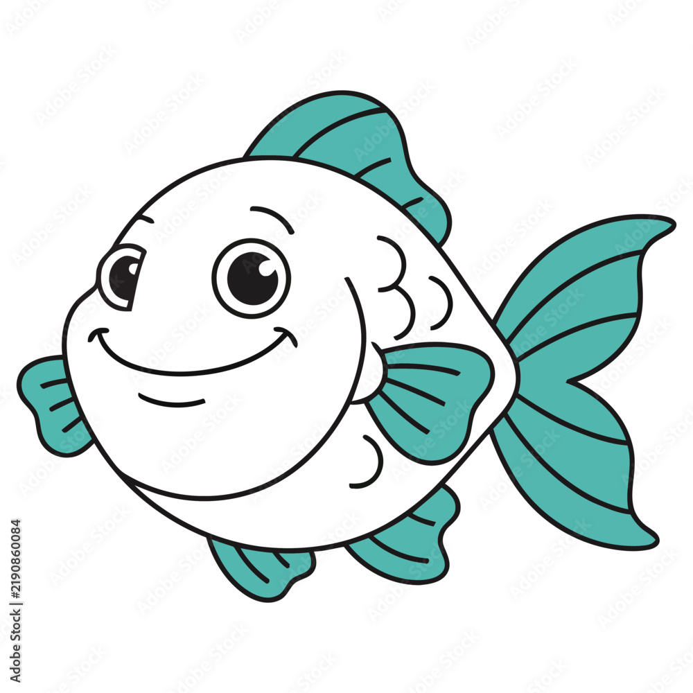 Obraz premium Cartoon Fish