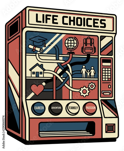 Life Planning and Decision Making Concept for Career Guidance, Personal Growth Strategy, and Psychological Choice Architecture for Professional Development and Life Coaching Applications