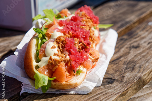 Salmon Sandwich in Djúpivogur