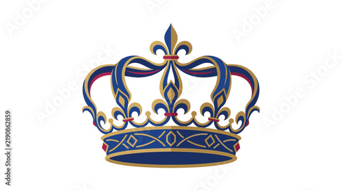 Фотография Elegant Royal Crown Illustration with Ornate Fleur de Lis Details