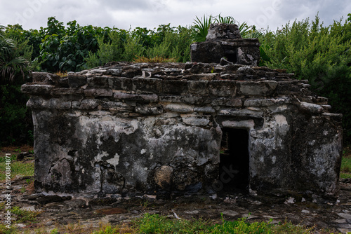 A ruined house of the Maya tribe.