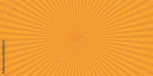 yellow rays background pop art