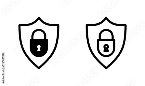 Security icon vector. protection icon. privacy. lock