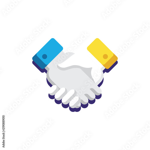 Handshake deal agreement between partners