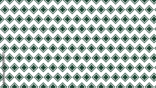 Elegant Dark Green Diamond Seamless Geometric Pattern Background