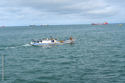 fishing boat in the sea	