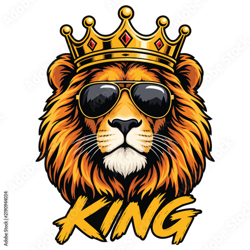 Lion Vector Design,  T-shirt Printing Design 