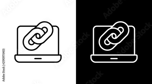 Link With Icon Set Design