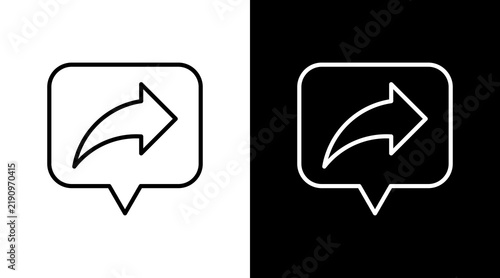 Share With Icon Set Design